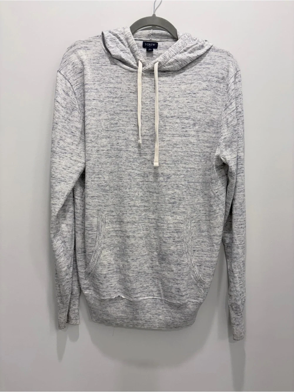 J.Crew Men’s Heather Gray Hooded Sweater M